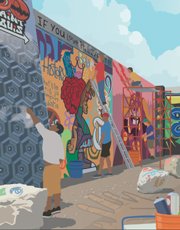 Paint Louis, illustration by Janet Muhm