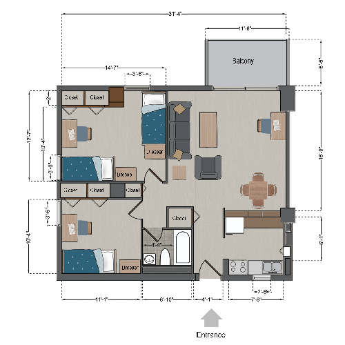 Marchetti Triple Floor Plan Marchetti Triple Floor Plan