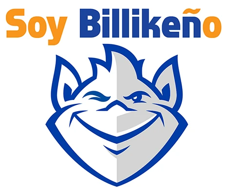 Soy Billikeño logo A sticker with a logo and a mascot's face