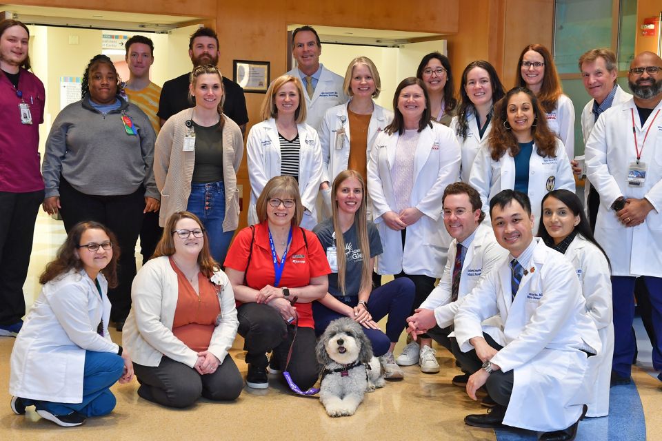 Child Neurology Residency Program Group picture of Child Neurology Residency Program instructors and residents standing together..