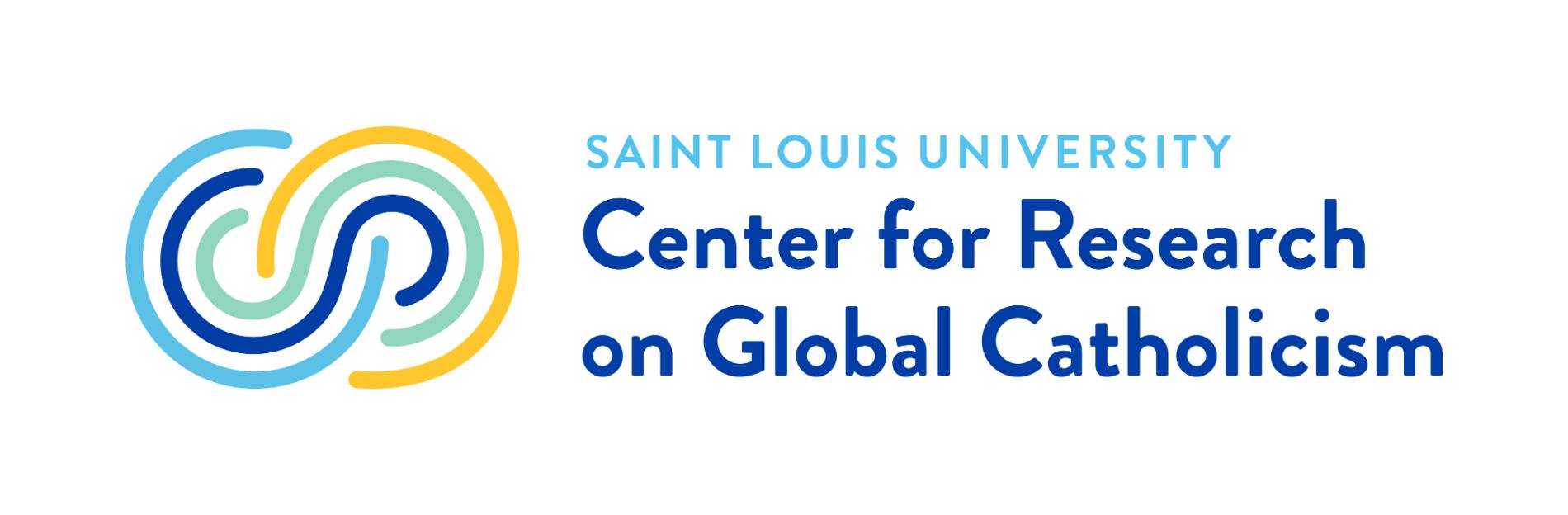 logo for the Center for Research on Global Catholicism next to the name of the Center